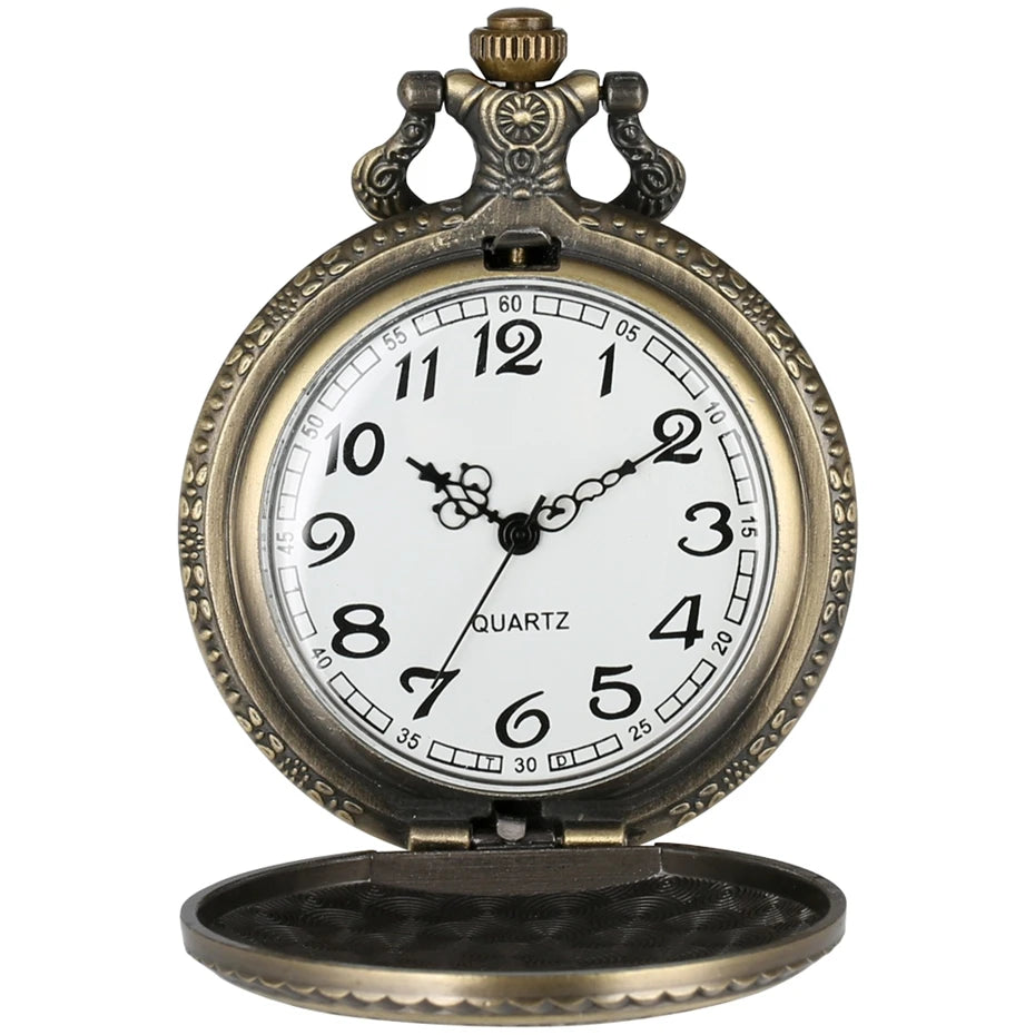 Retro bronze turquia bandeira design lua estrela círculo quartzo antigo relógio de bolso punk colar pingente para homem feminino com acessório