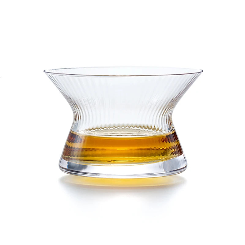 Japonês edo kiriko uísque rotação vidro puro tigela coleção cristal copo de uísque cappie xo brandy snifter limitada caixa de presente de madeira