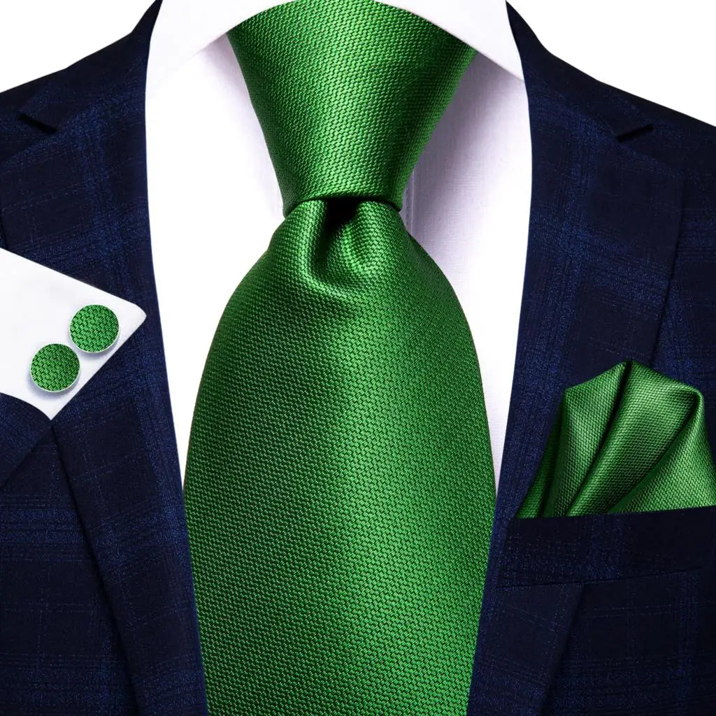 Gravata de presente para homens 2023 nova sálvia verde xadrez marca de moda festa de casamento gravata acessível abotoaduras atacado hi-tie designer