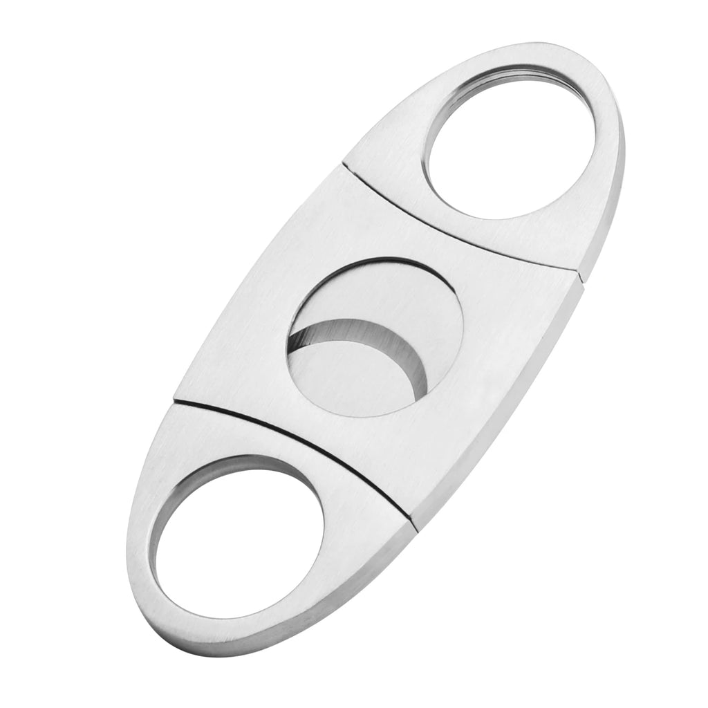 Xifei conjunto de estojo de charuto de couro com 2 espaços, caixa umidificador portátil com cortador de aço inoxidável, acessórios de armazenamento de cigarro para viagem e fumar