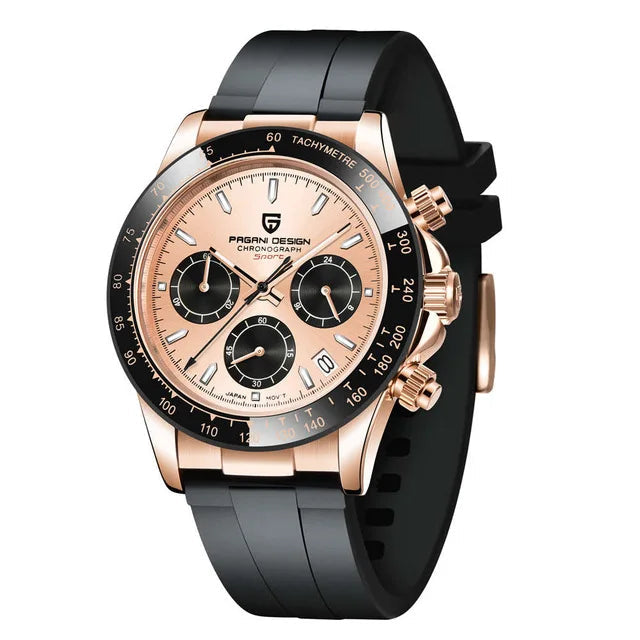 Pagani design novos relógios de quartzo masculino marca superior luxo relógio ouro japão vk63 movimento vidro safira relógio masculino relogio masculino