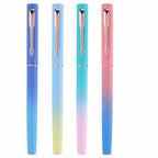 Caneta-tinteiro de cor metálica, negócios e escritório, papelaria escolar estudantil, canetas de tinta, qualidade de luxo, 5068