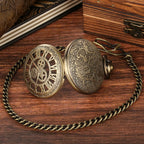 Homens e Mulheres Relógio Esqueleto Oco, Roda Steampunk, Roma Números Capa Pingente Relógio de Bolso, Relógio de Hora, Novidades