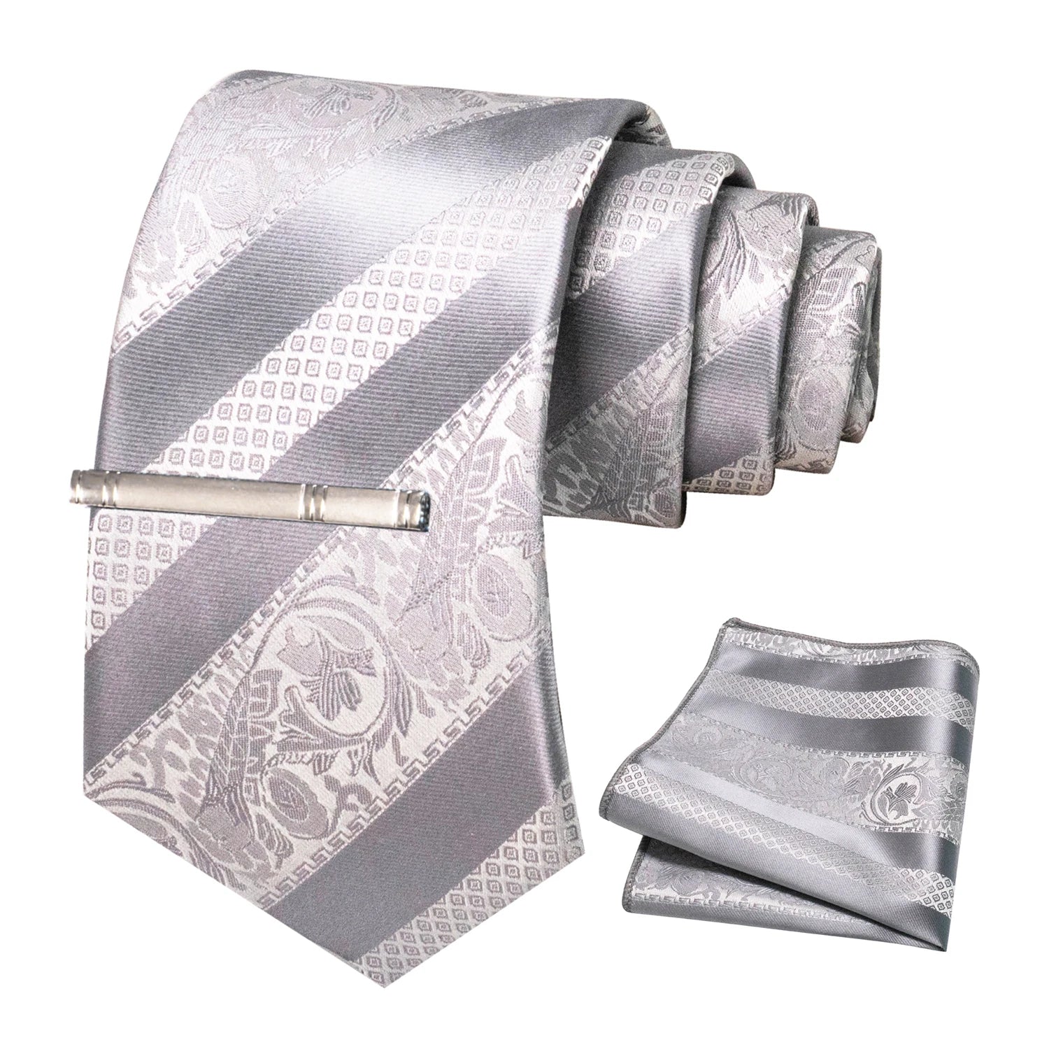 Clássico masculino floral gravata 8cm conjunto de gravata de seda bolso quadrado gravata clipe ternos de negócios acessórios noivo casamento cravat