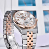 Pagani design novo relógio mecânico automático masculino de negócios 100m à prova dwaterproof água aço inoxidável safira relógio mecânico masculino