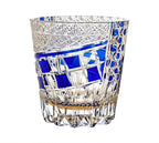 Estilo retro japonês dragão olhos edo kiriko copo mão gravar cristal wineglass presentes de alta qualidade uísque licor vidro brandy snifter