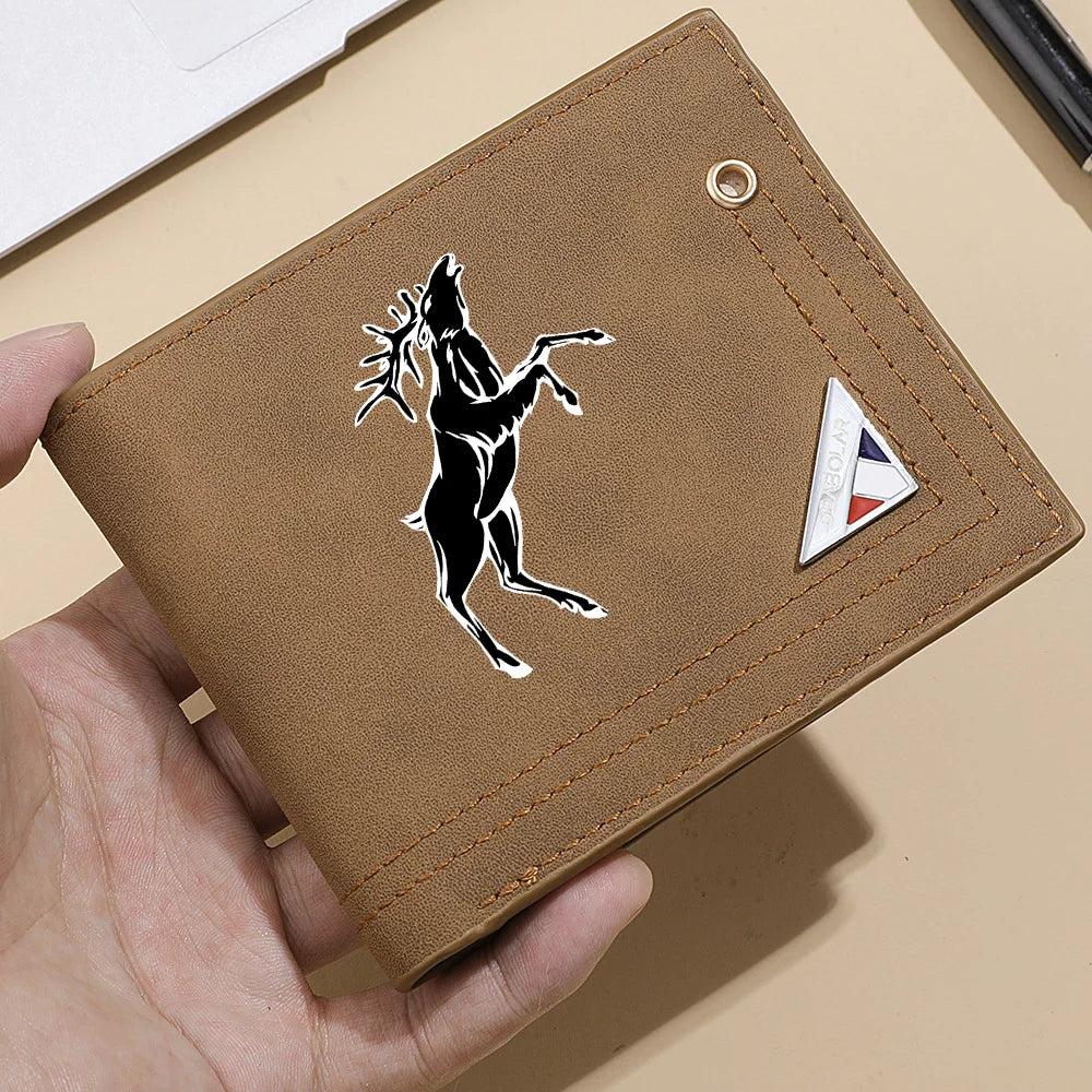 Carteira casual retrô masculina DEABOLAR Carteira de couro PU de grande capacidade com slot para vários cartões