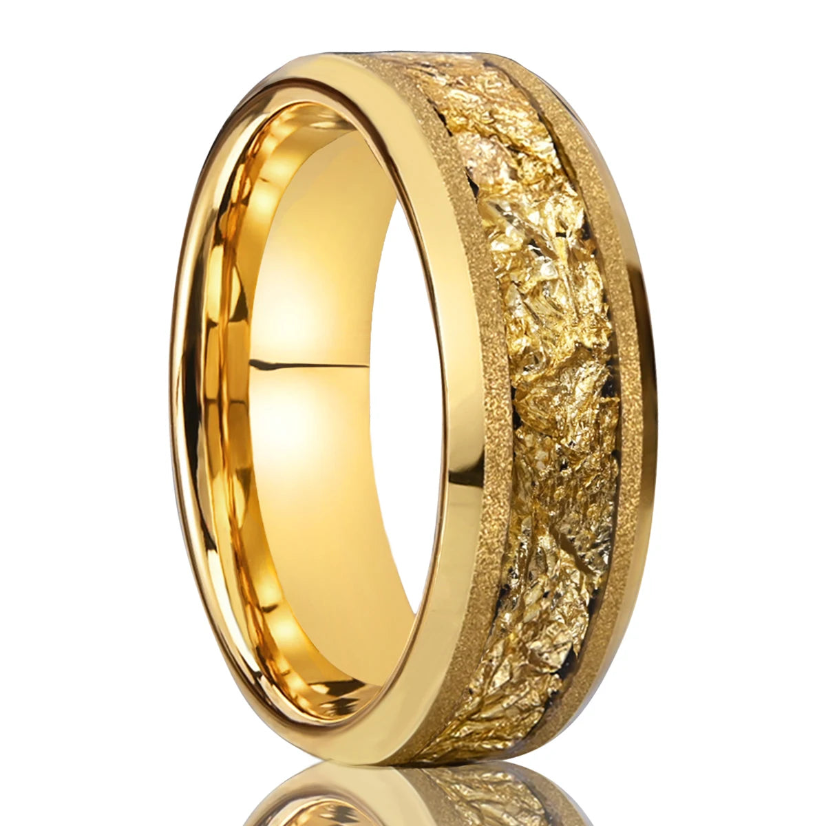 Anel de carboneto de tungstênio de 8mm para homens, joias da moda, aliança de casamento, anéis de noivado personalizados, bague homme, pareja de compromiso