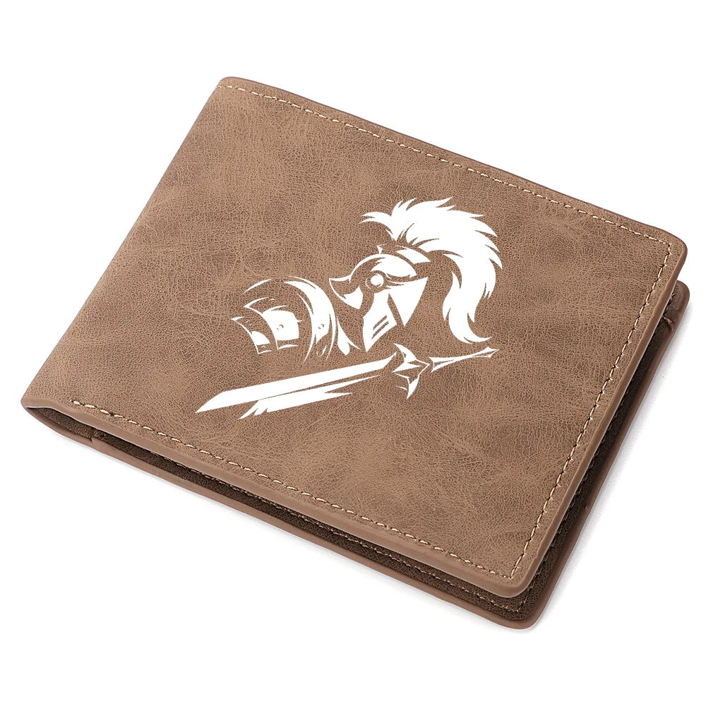 Carteira curta masculina de couro PU vintage fino porta cartão de crédito carteira compacta preta