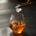 Copo de uísque estilo japonês 380ml, retrô, martelo nebuloso, copo de vinho, presentes xo, conhaque, brandy, caneca de uísque com wo