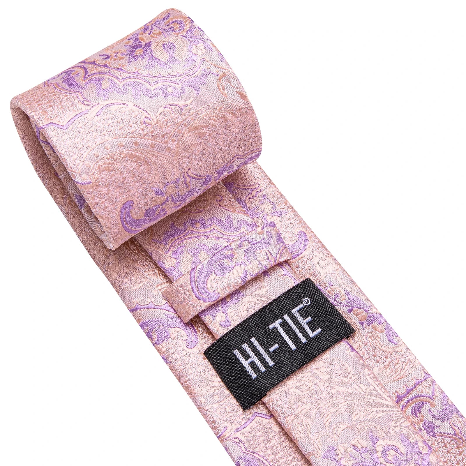 Conjunto clássico de gravata de seda masculino, gravata, floral, rosa, roxo, azul, elegante, lenço, abotoaduras, moda luxuosa, 3 peças