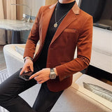 Blazer Masculino de Veludo Slim Fit - Sofisticação e Charme Moderno
