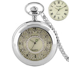 Exquise estrelado azul dial pingente bronze oco caso relógio de bolso de quartzo numerais romanos retro relógios lembrança presente para homens
