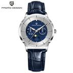 Pagani Design Novo 40mm Fase da Lua Multifuncional Relógio Masculino 100m À Prova D 'Água Vidro Safira Relógio de Quartzo Masculino