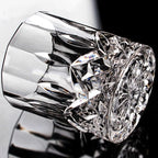 6 pces/4 pces/2 pces/1 pces copo de uísque vidro de cristal 230ml copo de vinho transparente drinkware para bar/casa copos de espírito copo de água em relevo