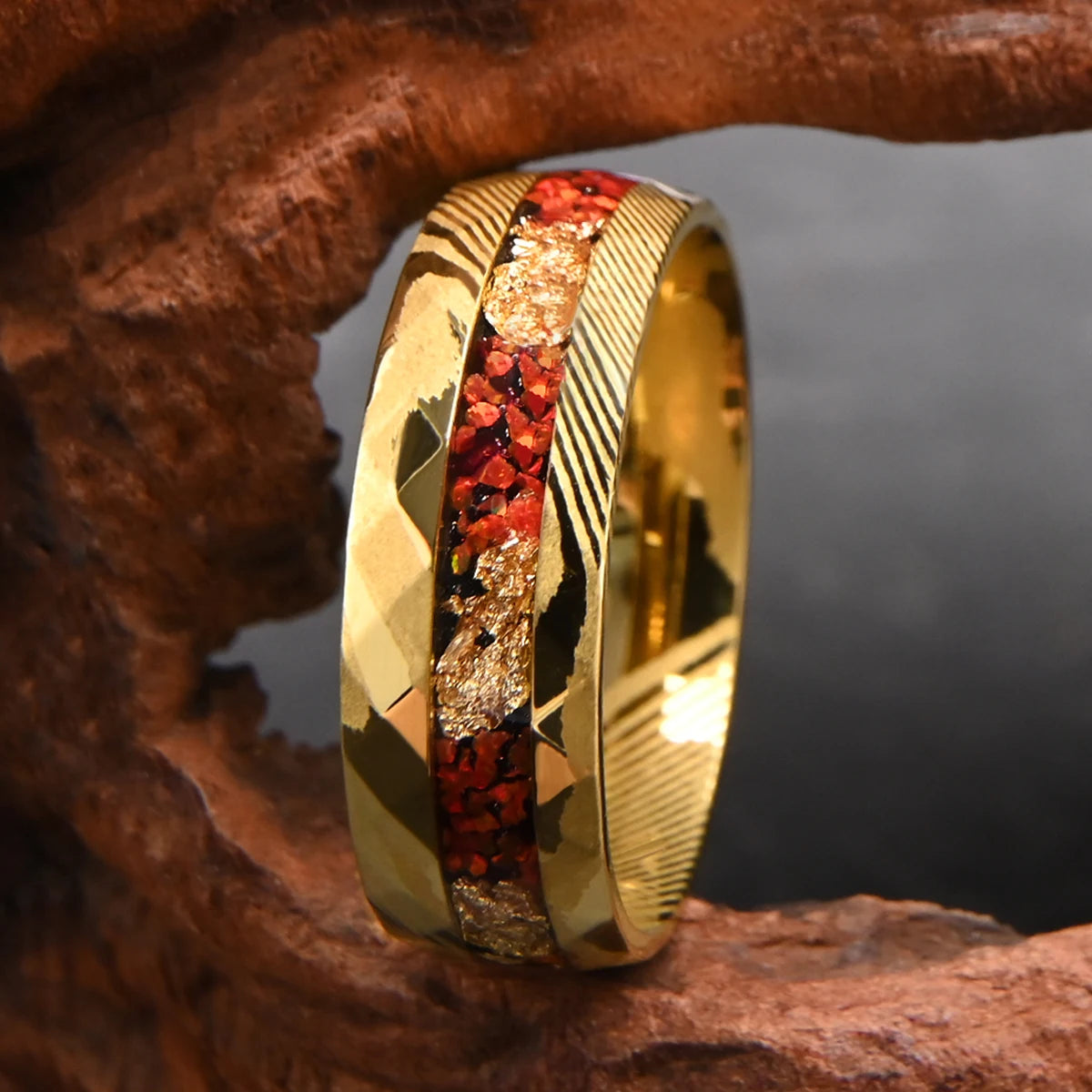 Anel de damasco de alta qualidade para homem anillos bague homme pareja de compromiso moda jóias alianças de casamento opala anéis de noivado