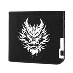 Carteira masculina de alta qualidade designer novo botão de zíper multi-slot estudante na moda personalidade carteira