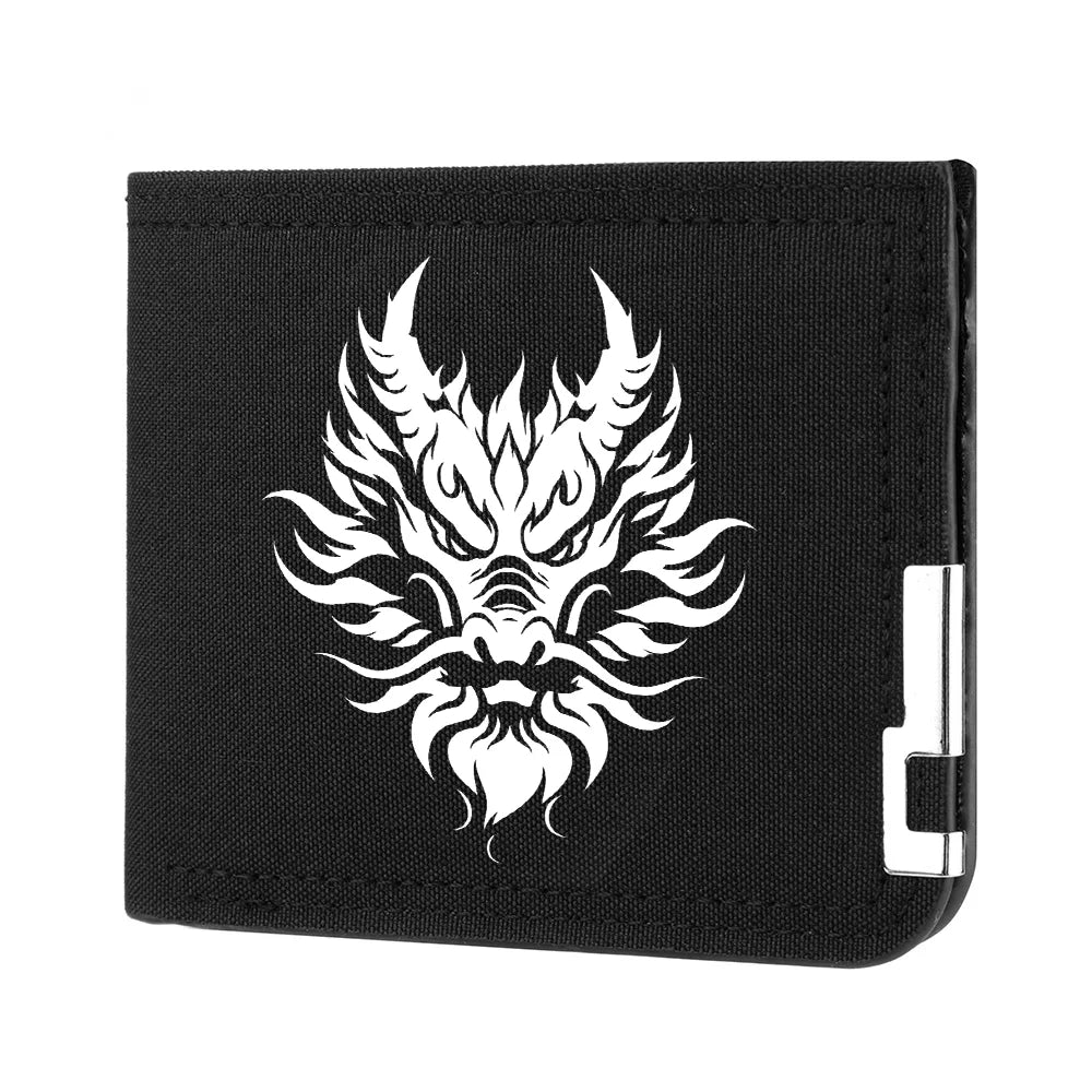 Carteira masculina de alta qualidade designer novo botão de zíper multi-slot estudante na moda personalidade carteira