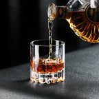 Corte de diamante asterismo mão escultura cristal antigo vidro grosso pesado clássico uísque pedras copo vinho cerveja tumbler lowball