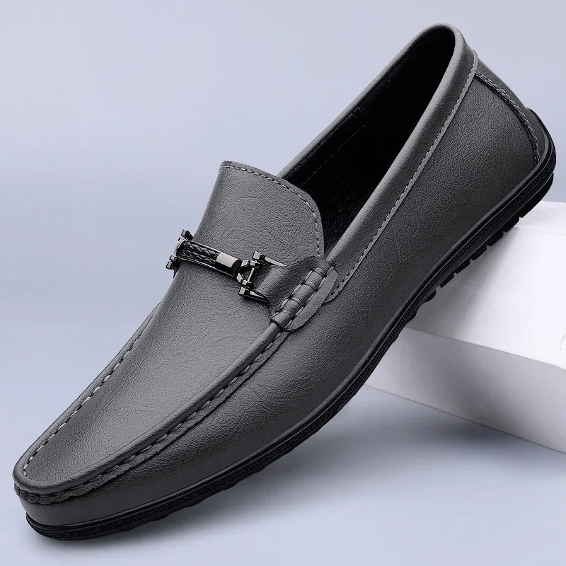 Mocassins Masculinos de Couro Genuíno - Elegância Atemporal