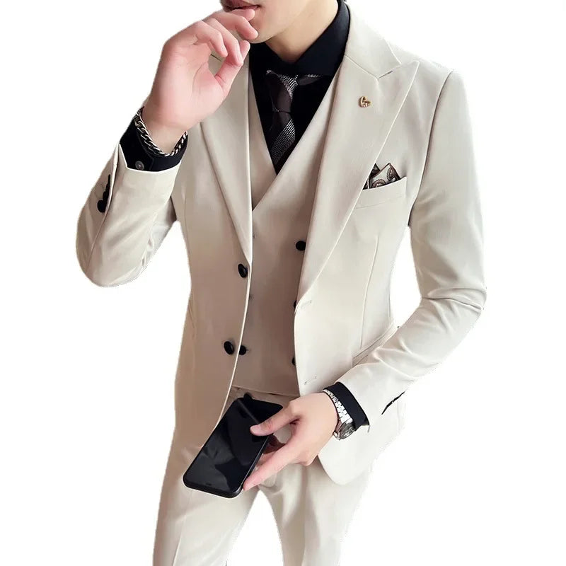 Terno Masculino Trespassado Duplo - Elegância Intemporal