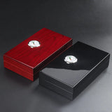 Caixa de charuto de madeira de cedro, umidificador de charuto, higrômetro, umidificador de charuto, caixa de armazenamento de charuto