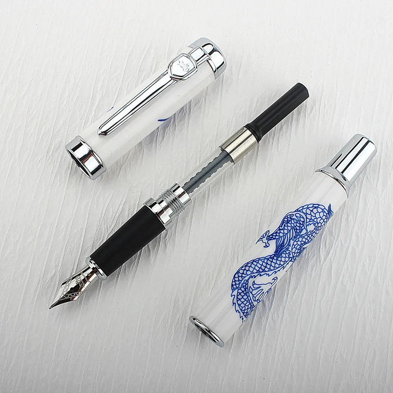 Jinhao 950 estilo simples caligrafia cerâmica caneta fonte extra fina 0.38mm/f 0.5mm nib material escolar de escritório papelaria