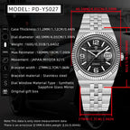 Pagani design novo relógio masculino negócios relógio mecânico automático 100m à prova dwaterproof água relógio masculino de aço inoxidável caixa de presente requintado