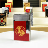 Isqueiro a gás vintage de alta qualidade para homens e mulheres, caixa de cigarro à prova de vento, nova condição