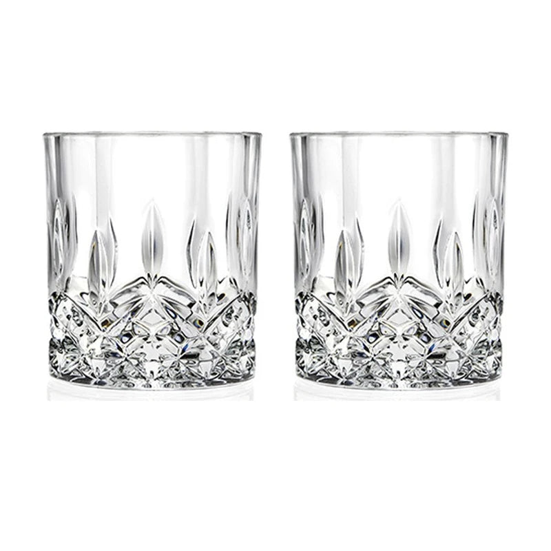 6 pces/4 pces/2 pces/1 pces copo de uísque vidro de cristal 230ml copo de vinho transparente drinkware para bar/casa copos de espírito copo de água em relevo