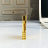 Encendedor retro de sonido brilhante, carcasa de latón a prueba de vento, butano inflável, antiderrapante lateral, encendedor d