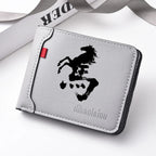 Carteira masculina ultrafina multifuncional casual de couro PU design personalizado elegante