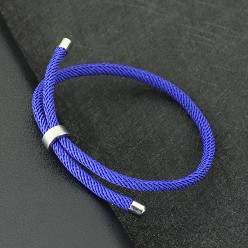 Noter nova pulseira de corda da sorte unissex fecho de aço inoxidável pulseira ajustável amizade jóias acessórios presente para os amantes