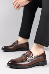 Moda masculina deslizamento-em mocassins de negócios sapatos de couro de alta qualidade cavalheiro sapatos ao ar livre sapatos de escritório lazer maduro-jovem