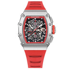 2023 pagani design novo 40mm em forma de balde oco lazer moda masculina relógio de quartzo vidro safira relógio de quartzo