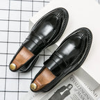 Sapatos de negócios de prata premium dos homens oxford sapatos de couro marca mocassins deslizamento em sapatos de casamento de alta qualidade sola macia sapatos vestido