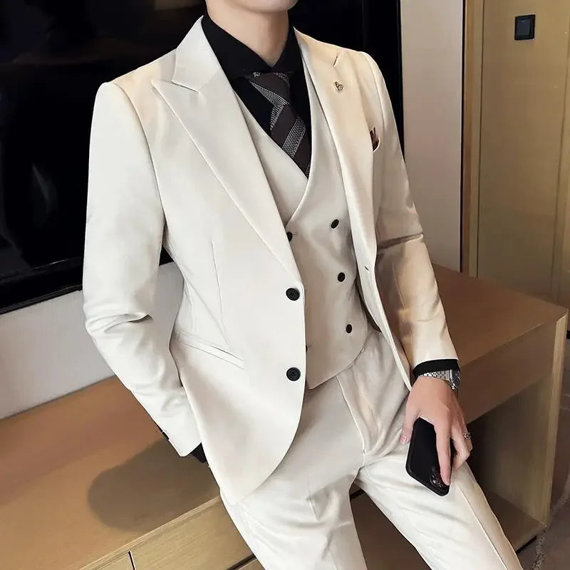 Terno Masculino Trespassado Duplo - Elegância Intemporal