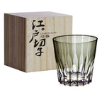 Sinta o Japão Edo Kiriko Cristal Uísque Copo, KAGAMI Design Brandy Cup, Uísque Snifter, Mão superior Esculpida Taças De Vinho, Copo De Licor