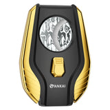 Cortador de charutos, cortador de charutos de guilhotina dupla de precisão, lâminas de aço inoxidável, com trava segura, cortador de charutos de calibre até 62