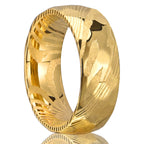 Anel de damasco dourado para homem anillos bague homme pareja de compromiso moda jóias aliança de casamento anéis de noivado de alta qualidade