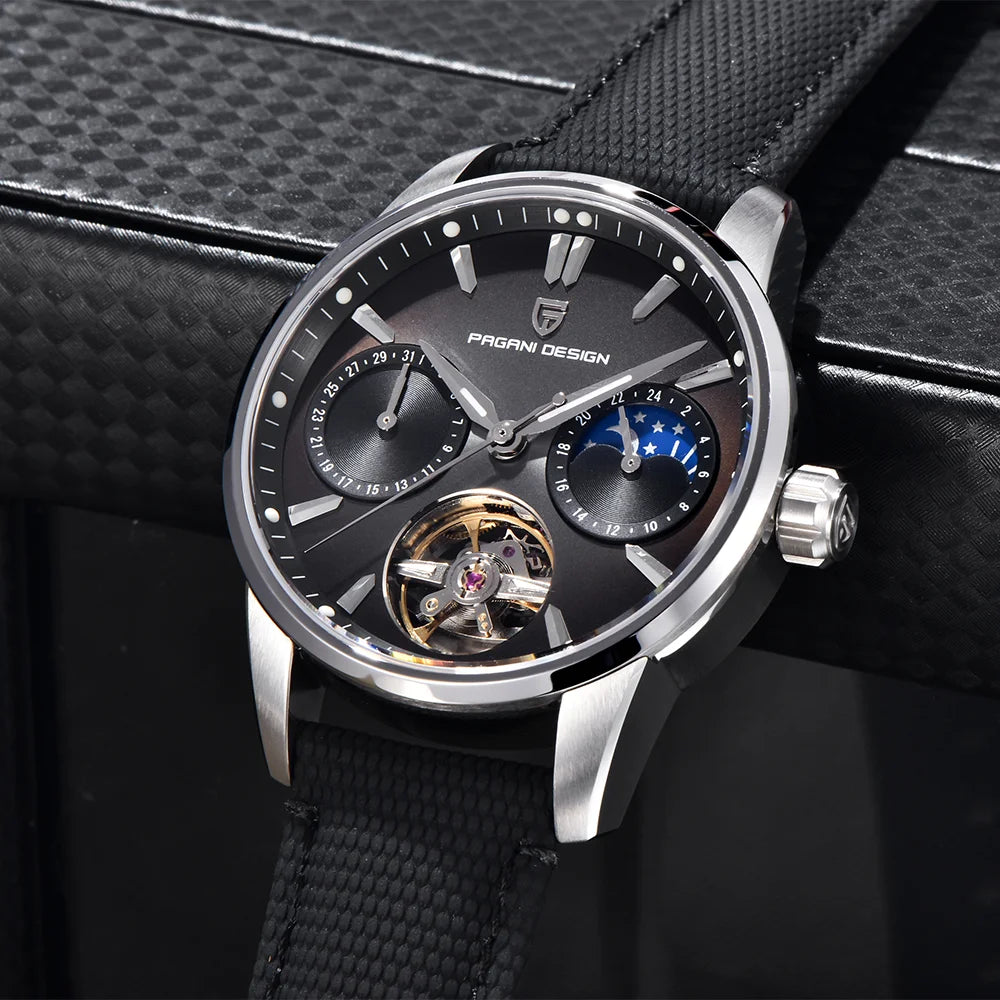 2025 pagani design novo 41mm relógio masculino marca de luxo relógio mecânico automático aço inoxidável 100m à prova dwaterproof água relógio masculino