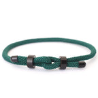 Pulseira ajustável corda vermelha para homens, fecho de aço inoxidável, braclet de ciclismo ao ar livre, grau A, corda de 4mm, presente para ele