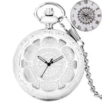 Exquise estrelado azul dial pingente bronze oco caso relógio de bolso de quartzo numerais romanos retro relógios lembrança presente para homens