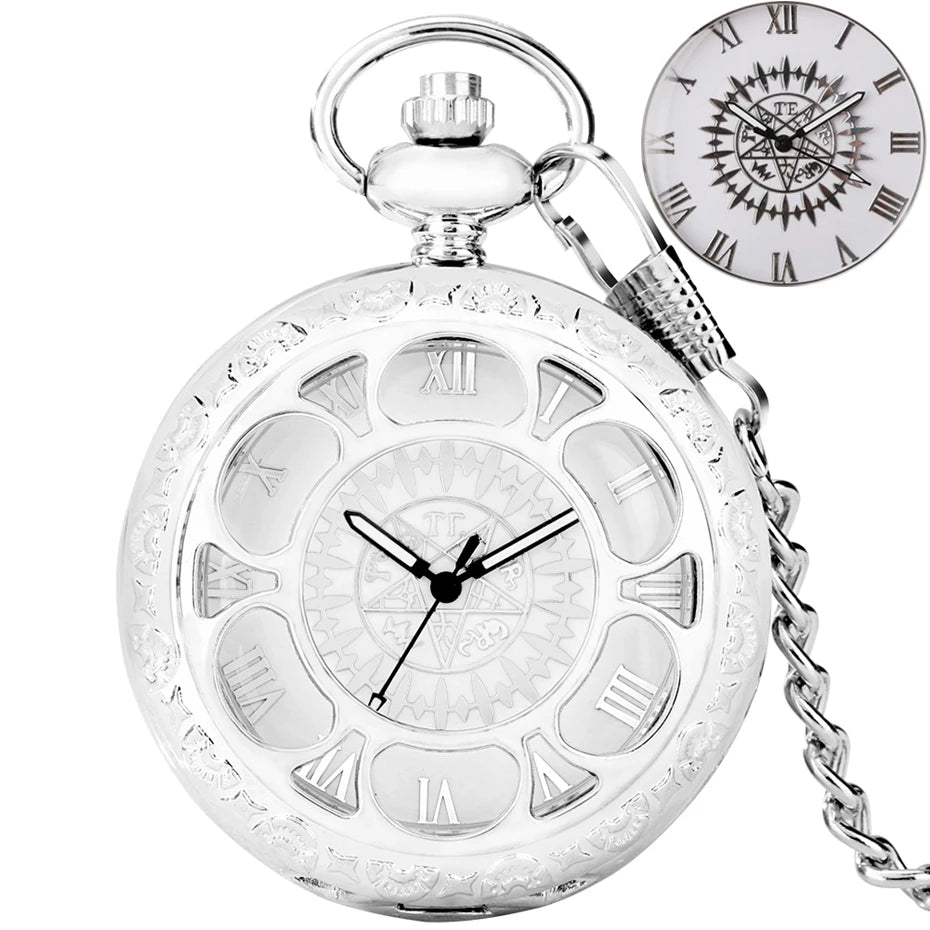 Exquise estrelado azul dial pingente bronze oco caso relógio de bolso de quartzo numerais romanos retro relógios lembrança presente para homens