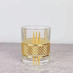 Forro de ouro Whisky Copo, Old Fashioned Rocks Copos, Copos para Cocktail Scotch, Bourbon, Gin, Voldka, Brandy