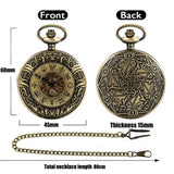 Retro Oco Esqueleto Engrenagem com Design Escultura 3D, Antique Bronze Pocket Watch, Dial Padrão, Alloy Relógio, Jóias Cadeia, cintura grossa