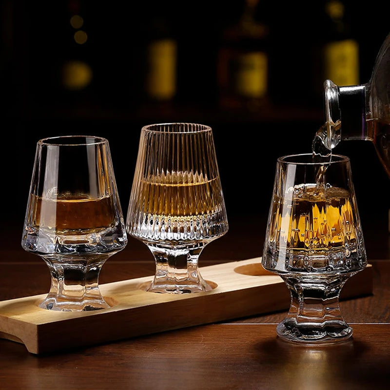 Copo de uísque de cristal transparente, 2 peças, bar de uísque, coquetel, copos para beber, licor escocês, cerveja, espíritos, copo de vinho