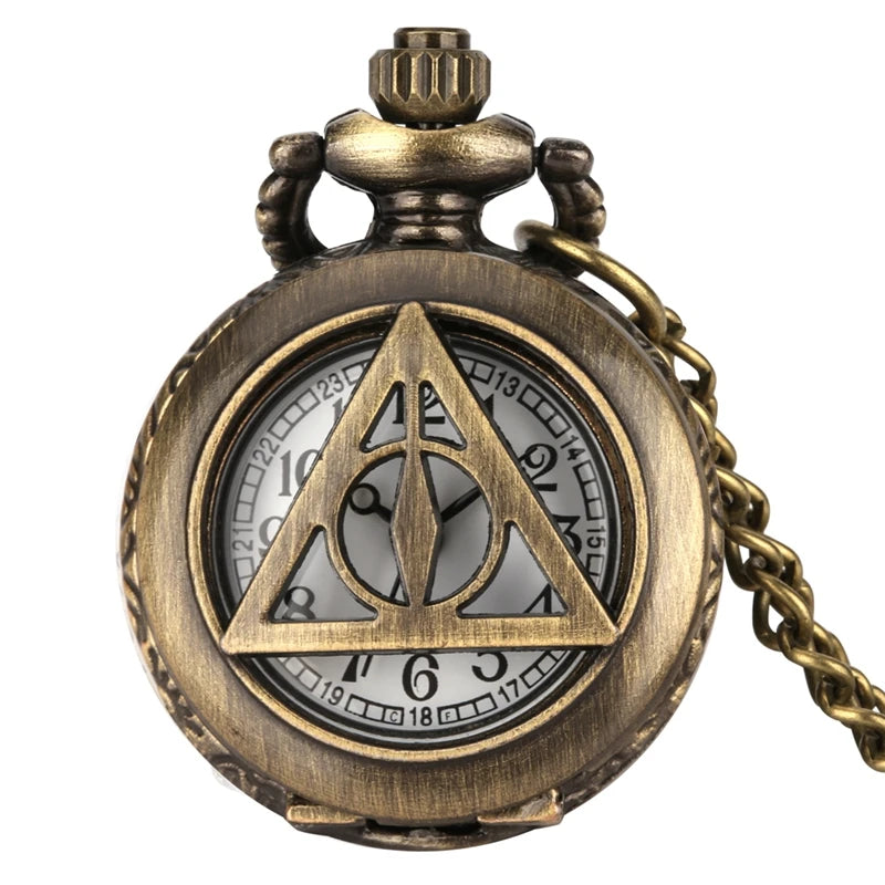 Pouco bronze coroa personagem retro design vintage relógios de bolso para homem com 80cm colar corrente arte antiga colecionáveis