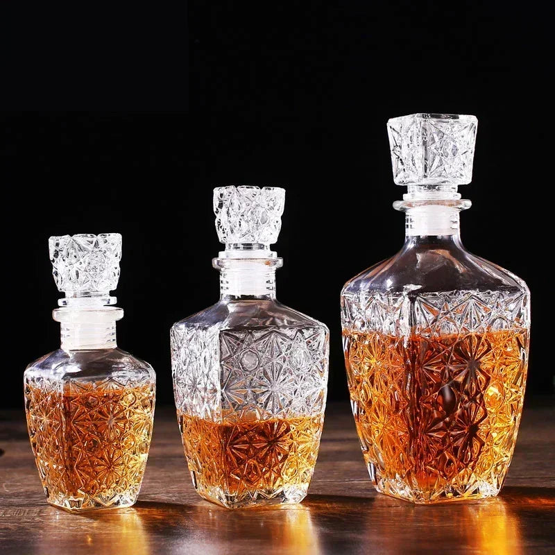 800ml opcional vidro de cristal uísque licor garrafa de vinho vidro decantador de licor