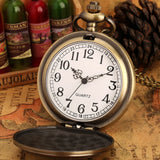 Vintage Triangle Legend Bronze Pattern Quartz Pocket Watch, Analógico Fob Chain, Antique Gift, Charming Pendant, Homens e Mulheres